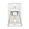 Z-Lite Lauren Wall Sconce, 1-Light, 5 In.W x 6.5 In.L x 8.5 In.H, Chrome/Clear 819-1S-CH - alternate 7